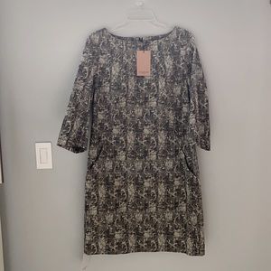 MM LaFleur Etsuko dress black/cream color NWT sz16